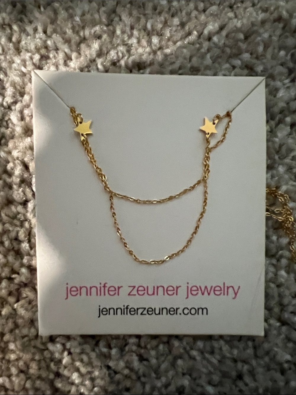 Jennifer Zeuner Gold Star Double-Layer Necklace - Gold